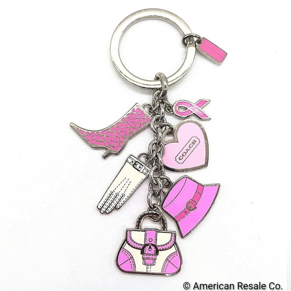 JUST IN! Vintage COACH BCA Multi Charm Keychain Fob Purse Charm - Picture 2 of 5